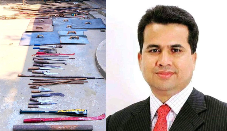 যুবলীগ নেতার বাড়ি থেকে বিপুল অস্ত্র উদ্ধার