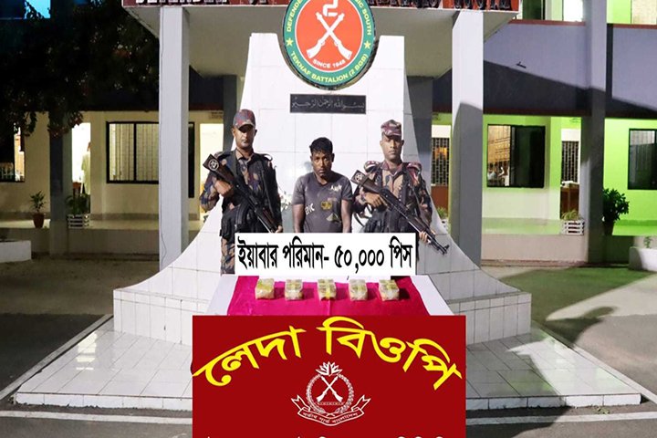 বিপুল পরিমাণ ইয়াবাসহ রোহিঙ্গা গ্রেফতার