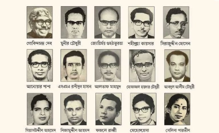 আজ শহীদ বুদ্ধিজীবী দিবস