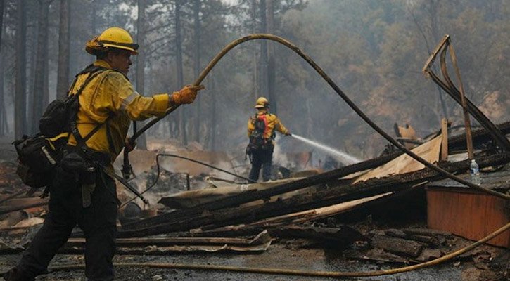 যুক্তরাষ্ট্রে দাবানল নিয়ন্ত্রণে কিছুটা অগ্রগতি