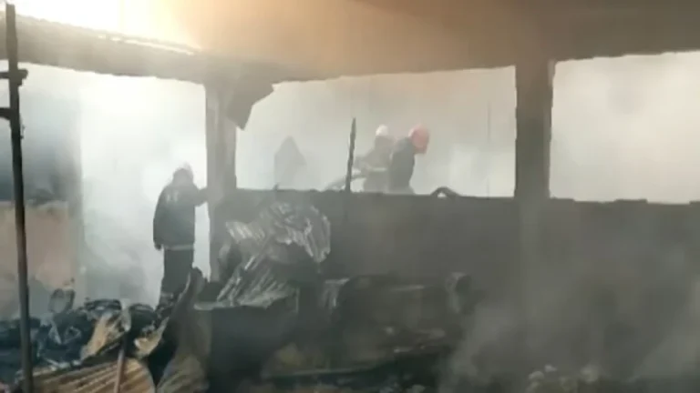 টঙ্গীতে কাঁচা বাজার ও তুলার গোডাউনে ভয়াবহ অগ্নিকাণ্ড