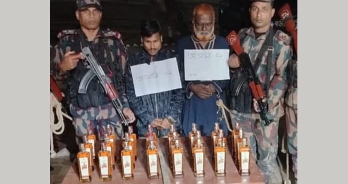 গারো পাহাড়ি সীমান্তে ভারতীয় পণ্য জব্দ, আটক- ২