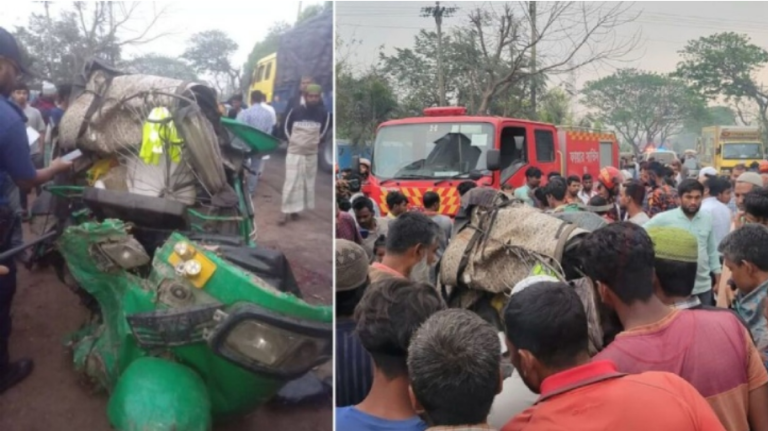 পাবনায় বাস-সিএনজি অটোরিকশা সংঘর্ষে শিশুসহ নিহত ৫