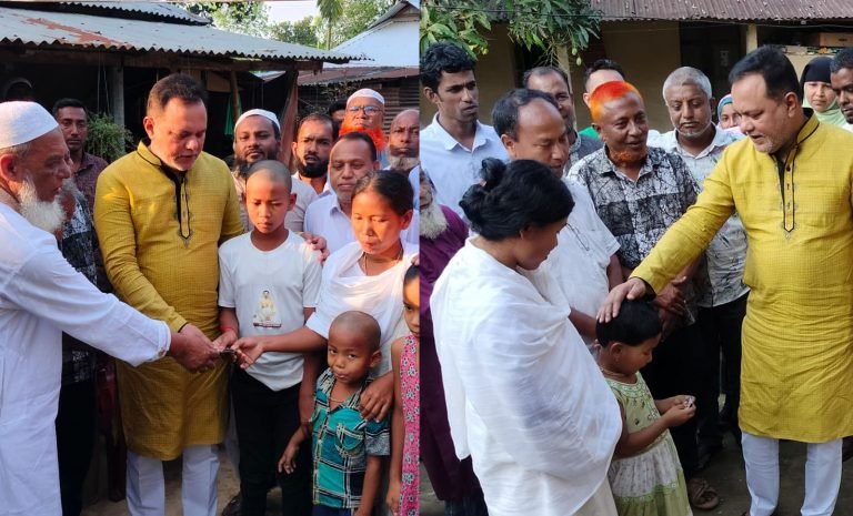 শেরপুরে কূপ খনন করতে গিয়ে নিহত দুইজনের পরিবারের পাশে বিএনপি