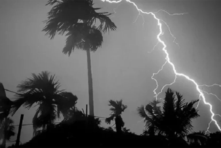 ৭ অঞ্চলে রাত ১টার মধ্যে বজ্রবৃষ্টির পূর্বাভাস