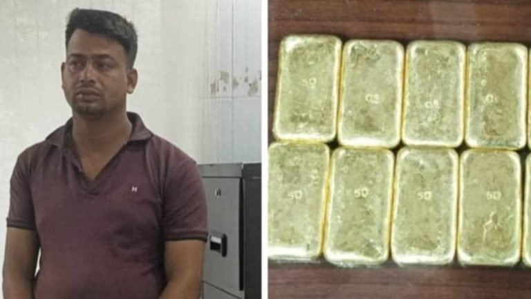 যশোরের শার্শায় পুলিশের অভিযানে ১০ পিস স্বর্ণের বার সহ পাচারকারী আটক