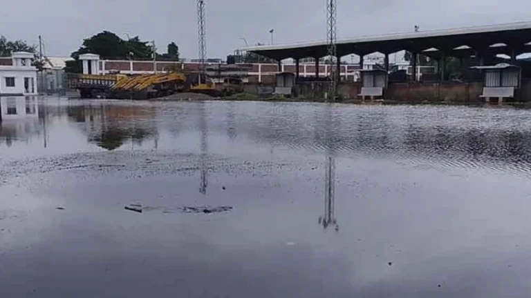 বেনাপোল বন্দরে হাঁটু পানিতে পণ্য খালাস, কার্যক্রম ব্যাহত