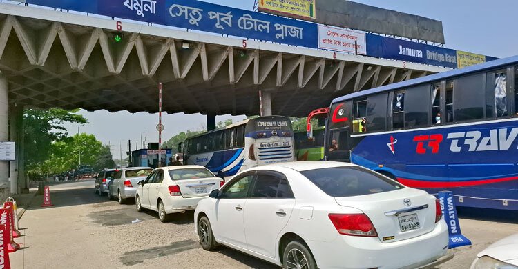 যমুনা সেতুতে ২৪ ঘণ্টায় ৩ কোটি ২৮ লাখ টাকা টোল আদায়