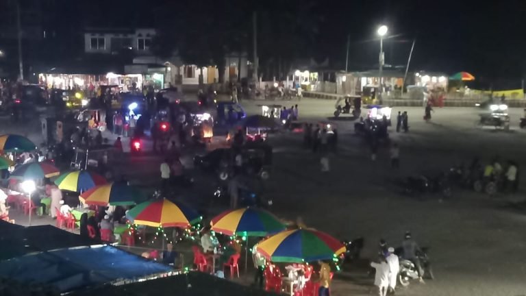 ঈদের ছুটিতে পঞ্চগড় রেলওয়ে স্টেশনে উপচে পড়া দর্শনার্থীদের ভিড়