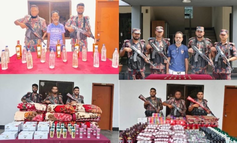 যশোরে জুন মাসে ১২ জন আসামীসহ ৭ কোটি ২৬ লক্ষ টাকার চোরাচালান জব্দ