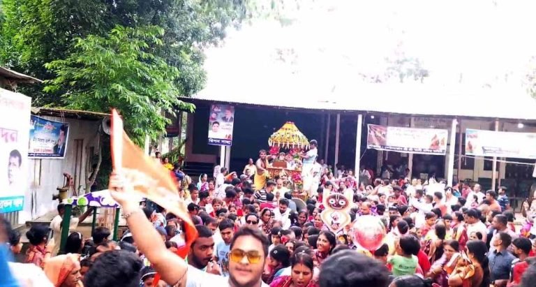 শ্রীনগরে শ্রী শ্রী জগন্নাথ দেবের উল্টো রথযাত্রা উৎসব পালিত