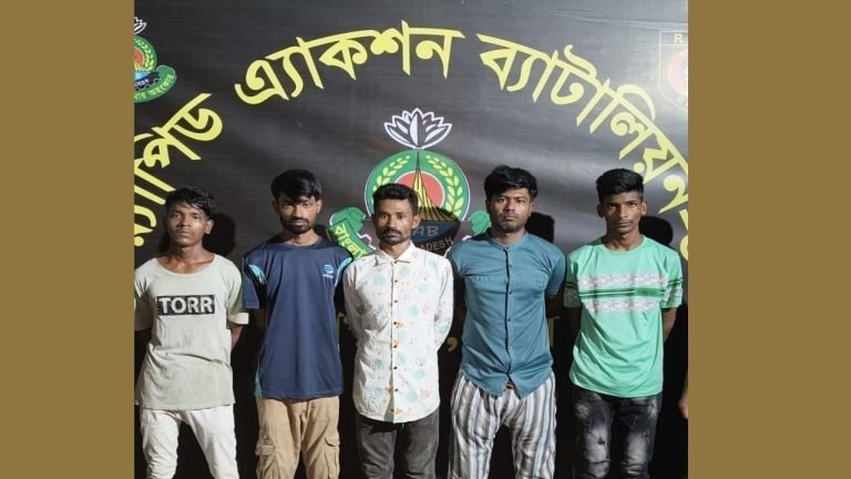 পল্লবীতে চাঁদার দাবিতে গুলি, র‌্যাবের অভিযানে গ্রেফতার ৫