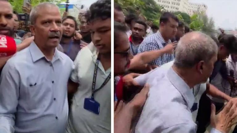 ৫ ঘণ্টা পর অবরুদ্ধ থেকে বের হয়ে ফের অবরোধের মুখে দুই উপদেষ্টা