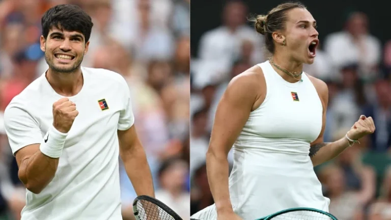 দারুণ জয়ে উইম্বলডনের শেষ আটে আলকারাস, সাবালেঙ্কা