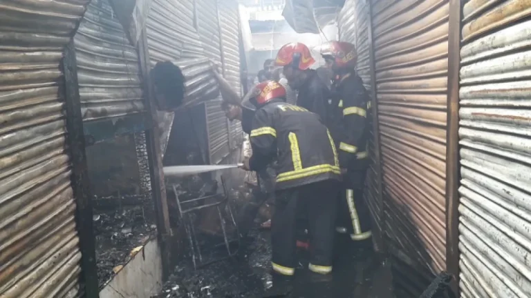 হকার্স মার্কেটের ৩০ দোকান পুড়ে ছাই