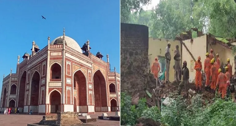 দিল্লিতে ধসে পড়া মোঘল সম্রাট হুমায়ুনের সমাধি থেকে ৫ জনের লাশ ‍উদ্ধার