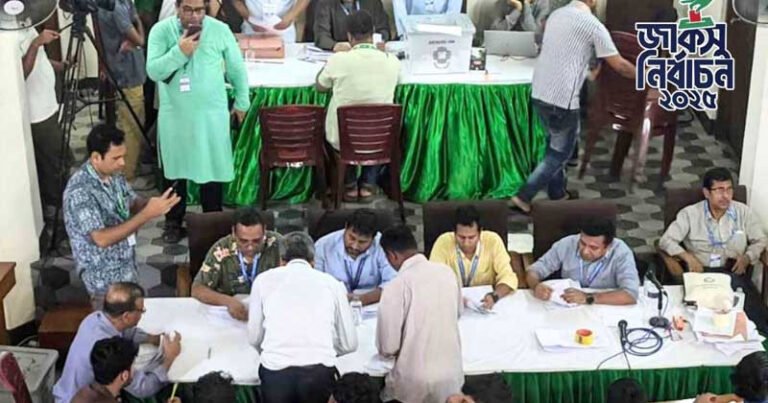 জাকসু নির্বাচনের ৫ হলের ফলাফল ঘোষণা