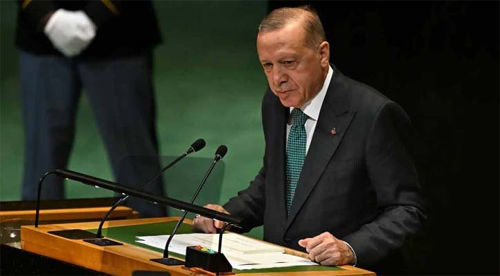 গাজায় যুদ্ধ নয়, চলছে গণহত্যা: জাতিসংঘে এরদোয়ান