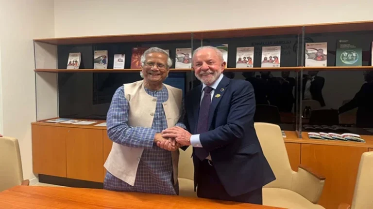 রোমে ব্রাজিল প্রেসিডেন্টের সঙ্গে ড. ইউনূসের বৈঠক