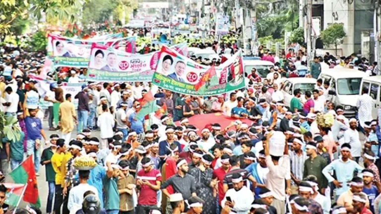 রাজধানীতে বিএনপির বিশাল শোডাউন, নির্বাচনী আমেজ