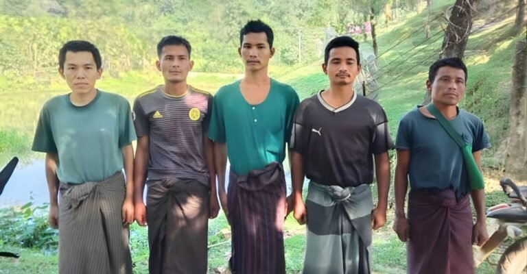 ঘুমধুম সীমান্তে বাংলাদেশে ঢোকা মিয়ানমারের বিজিপি ও সেনাবাহিনীর ৫ সদস্য আটক