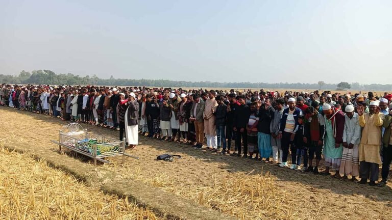 অশ্রুসিক্ত নয়নে সাজিদের শেষ বিদায়ে হাজারো মানুষের ঢল