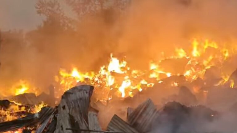 গাজীপুরের কোনাবাড়ীতে ঝুটের গুদামে ভয়াবহ আগুন: ফায়ার সার্ভিসের ৫ ইউনিটের চেষ্টায় নিয়ন্ত্রণ