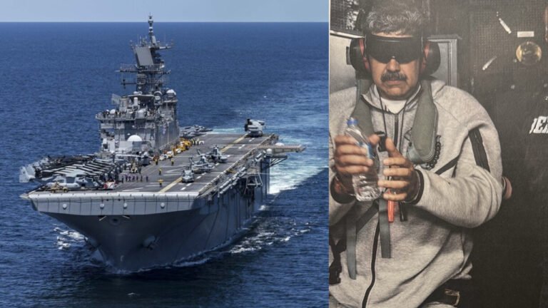 মাদুরো ও তার স্ত্রী মার্কিন যুদ্ধজাহাজে, নেওয়া হচ্ছে নিউইয়র্কে