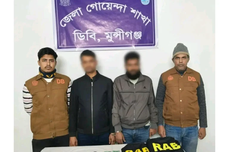 র‍্যাব পরিচয়ে ডাকাতি: সরঞ্জামসহ চক্রের দুই সদস্য গ্রেফতার