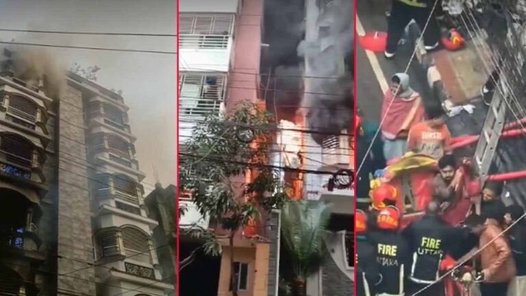 উত্তরায় আবাসিক ভবনে আগুন, মৃতের সংখ্যা বেড়ে ৬
