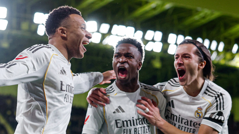 এমবাপ্পের জোড়া গোলে ভিয়ারিয়ালকে হারিয়ে লা লিগার শীর্ষে রিয়াল মাদ্রিদ