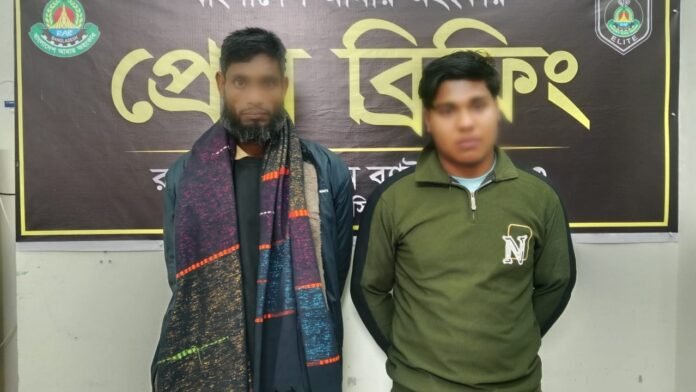 কুড়িগ্রামে র‍্যাবের দুই অভিযানে গাঁজা-ফেনসিডিলসহ গ্রেপ্তার ৪