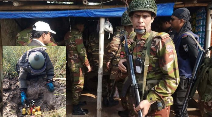 নওগাঁর বদলগাছীতে বোমা সদৃশ বস্তু উদ্ধার