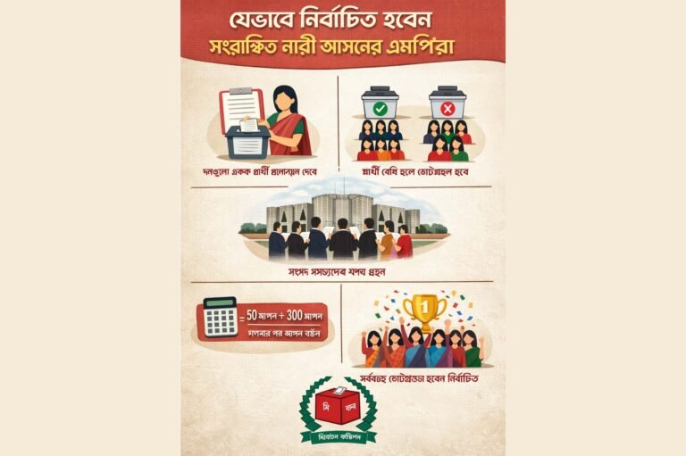 যেভাবে নির্বাচিত হবেন সংরক্ষিত নারী আসনের এমপিরা