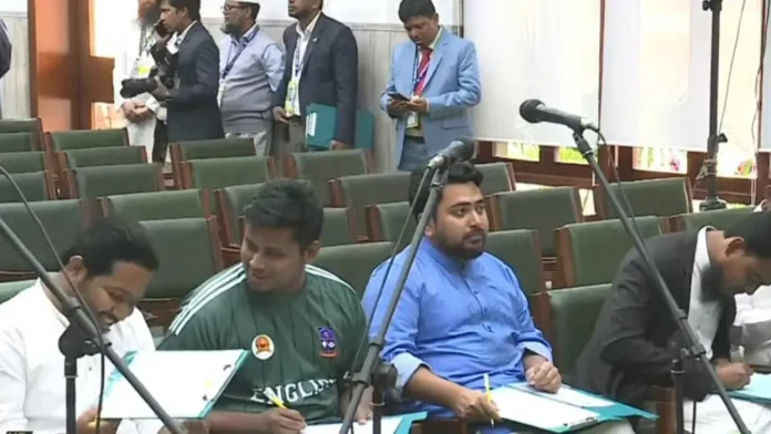 রাজনৈতিক টানাপোড়েন কাটিয়ে এনসিপির নির্বাচিতদের শপথ