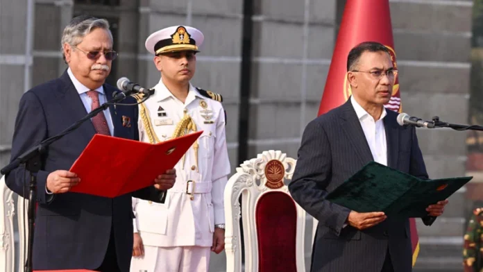 প্রধানমন্ত্রী হিসেবে শপথ নিলেন তারেক রহমান