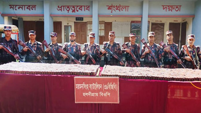 শেরপুর সীমান্তে অভিযান: প্রায় ৩ কোটি টাকার ভারতীয় ট্যাপেন্টাডল ট্যাবলেট জব্দ