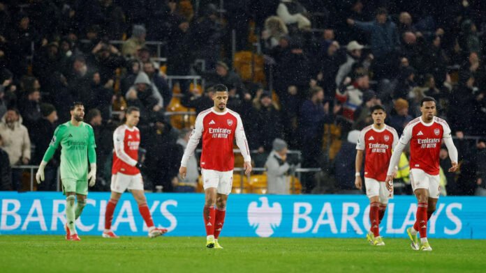 দ্বিগুণ লিড নিয়েও জিততে পারল না আর্সেনাল, উলভসের সঙ্গে ড্র