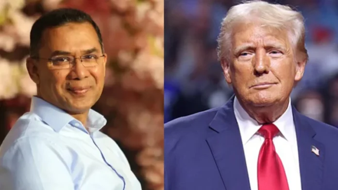 প্রধানমন্ত্রী হিসেবে দায়িত্ব নেওয়ায় তারেক রহমানকে ট্রাম্পের অভিনন্দনবার্তা
