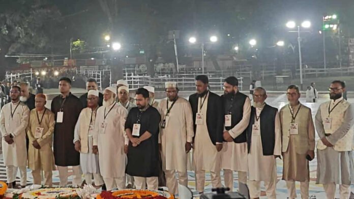 একুশে ফেব্রুয়ারিতে জামায়াতের প্রথমবার শহীদ মিনারে শ্রদ্ধা নিবেদন