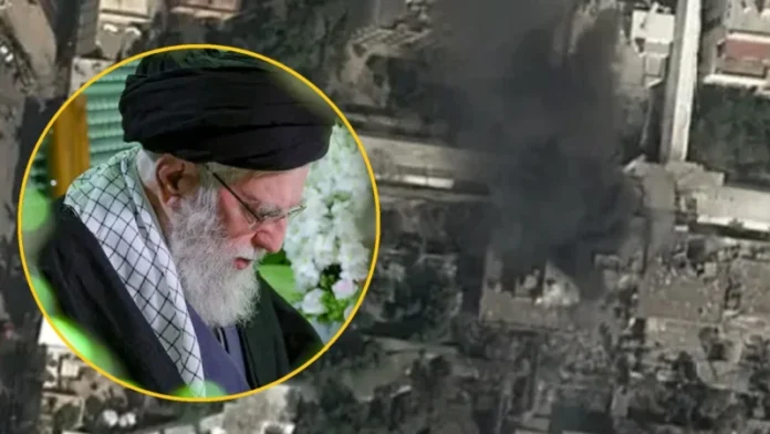 হামলায় বিধ্বস্ত আয়াতুল্লাহ আলি খামেনির প্রাসাদ