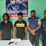 নোয়াখালীর বেগমগঞ্জে বিদেশি পিস্তলসহ দুই অস্ত্রধারী গ্রেপ্তার