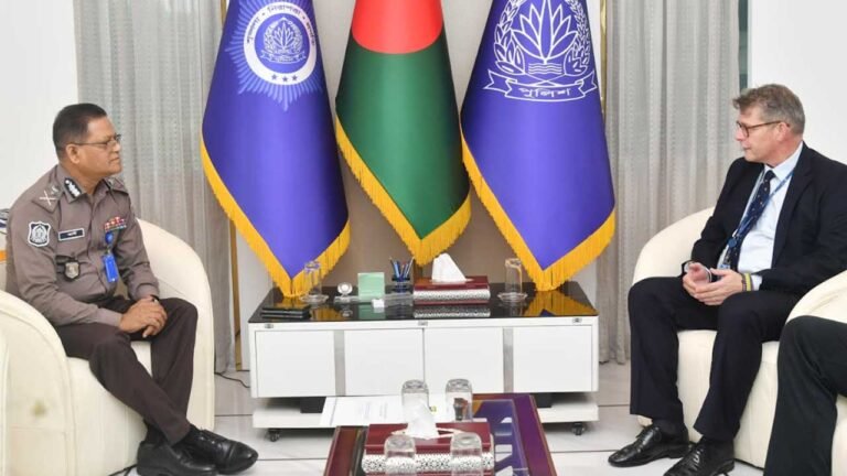 আইজিপির সঙ্গে ইউরোপীয় ইউনিয়ন ইলেকশন অবজারভেশন মিশনের সাক্ষাৎ