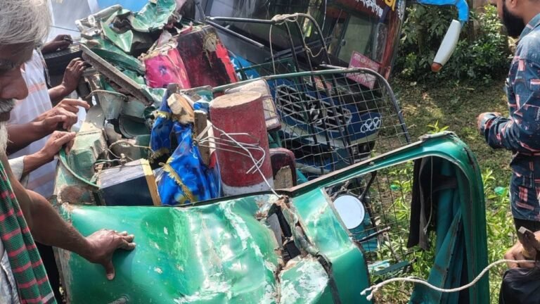 নকলায় বাসের চাপায় শিশুর মৃত্যু, আহত ৪