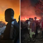 মোহাম্মদপুরে সাদেক খান আড়তে আগুন, প্রায় এক ঘণ্টার চেষ্টায় নিয়ন্ত্রণে