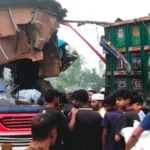 বিরামপুরে দাঁড়িয়ে থাকা ট্রাকে বাসের ধাক্কা: নিহত ২, আহত ৬