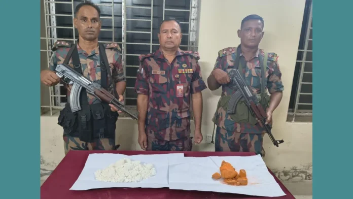 বেনাপোল বন্দর সংলগ্ন এলাকা থেকে ২.৮ কেজি বিস্ফোরক উদ্ধার