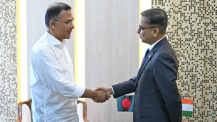 প্রধানমন্ত্রী তারেক রহমানের সাথে ভারতীয় হাইকমিশনারের সৌজন্য সাক্ষাৎ