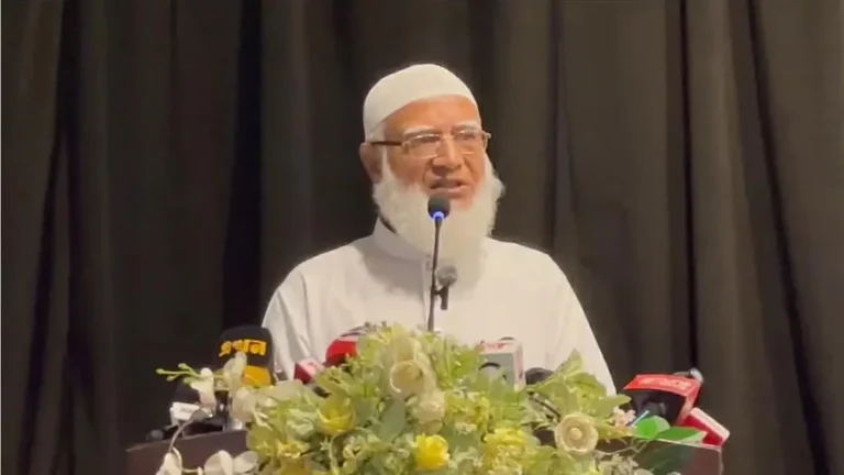 বিদেশি ঋণে ভর করে জাতি কোমর সোজা করে দাঁড়াতে পারবে না: জামায়াত আমির