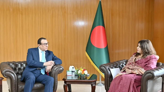 পররাষ্ট্র প্রতিমন্ত্রীর সঙ্গে ফিলিস্তিনের রাষ্ট্রদূতের সাক্ষাৎ